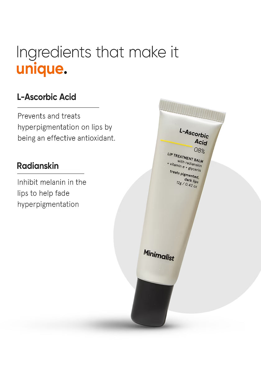 Minimalist L-Ascorbic Acid 8% Lip Treatment Balm